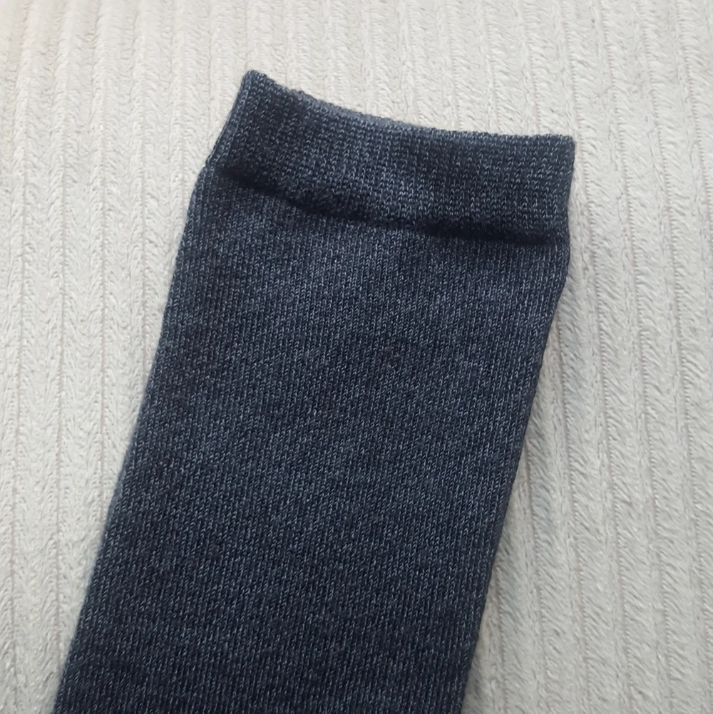Dark Gray Knee High School Girl Socks